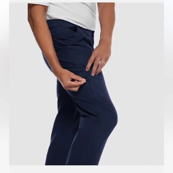 Coolibar Men’s Pants UPF 50+ Marco Summer Golf Casual Pants Navy NWT size 34 - Picture 4 of 13